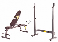 набор hasttings силовая скамья haststrike + стойка haststrong n-1