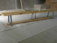 скамья гимнастическая atlet на регулируемых металлических ножках 2.5 м imp-a288