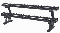 стойка для 10 пар гантелей kraft fitness 2-x ярусная kfttdr