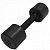 гантель обрезиненная с обрезиненной ручкой 6 кг mb barbell mb-fitb-6 черный