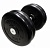 гантель неразборная mb barbell с вращающейся хромированной ручкой 23,5 кг. черная