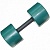 гантель обрезиненная с обрезиненной ручкой 9 кг mb barbell mb-fitc-9 цветная